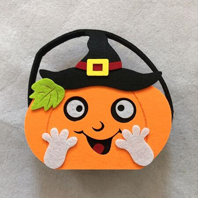 Panier de citrouille de Pâques en feutre de nouveau style