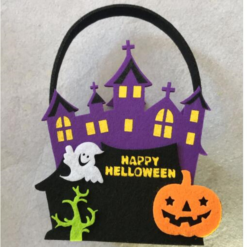 Feutre Grand Trick Or Treat Panier de bonbons Halloween GHOST