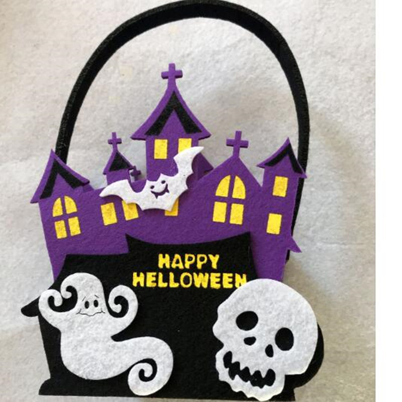Feutre Grand Trick Or Treat Panier de bonbons Halloween GHOST