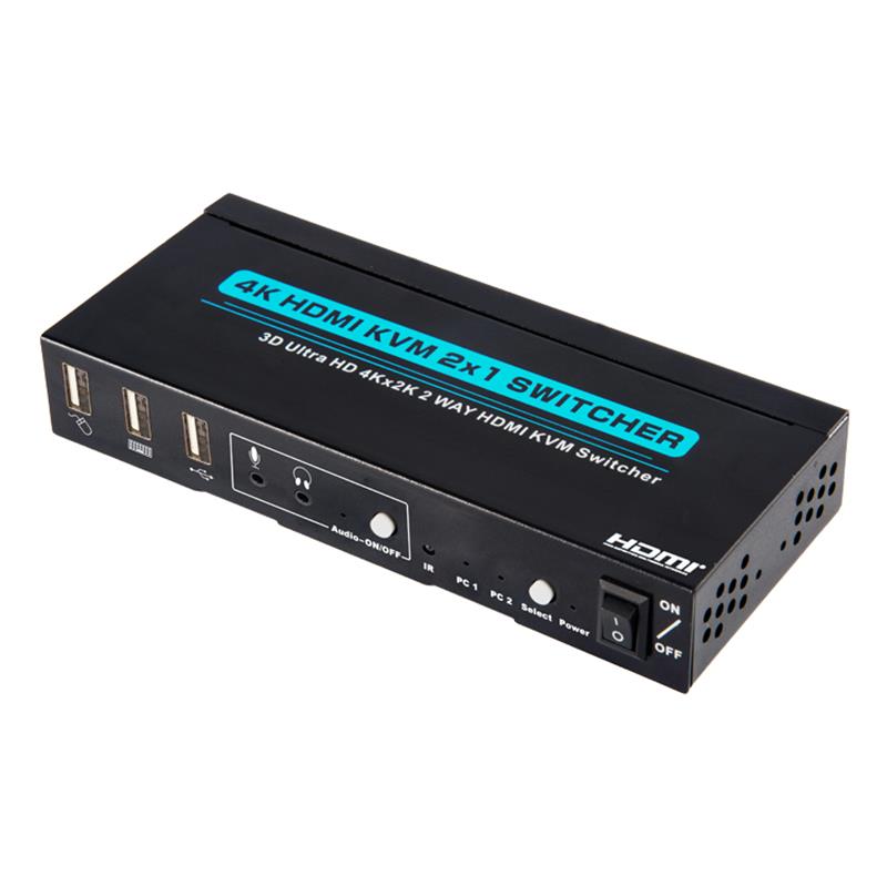 V1.4 commutateurs HDMI - KVM - 2x1 supportant une UHF 3D 4kx2k / 30hz