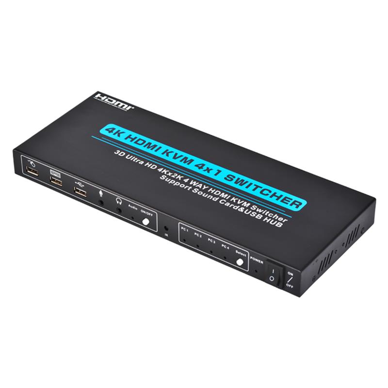 V1.4 commutateurs HDMI - KVM - 4x1 supportant une UHF 3D 4kx2k / 30hz