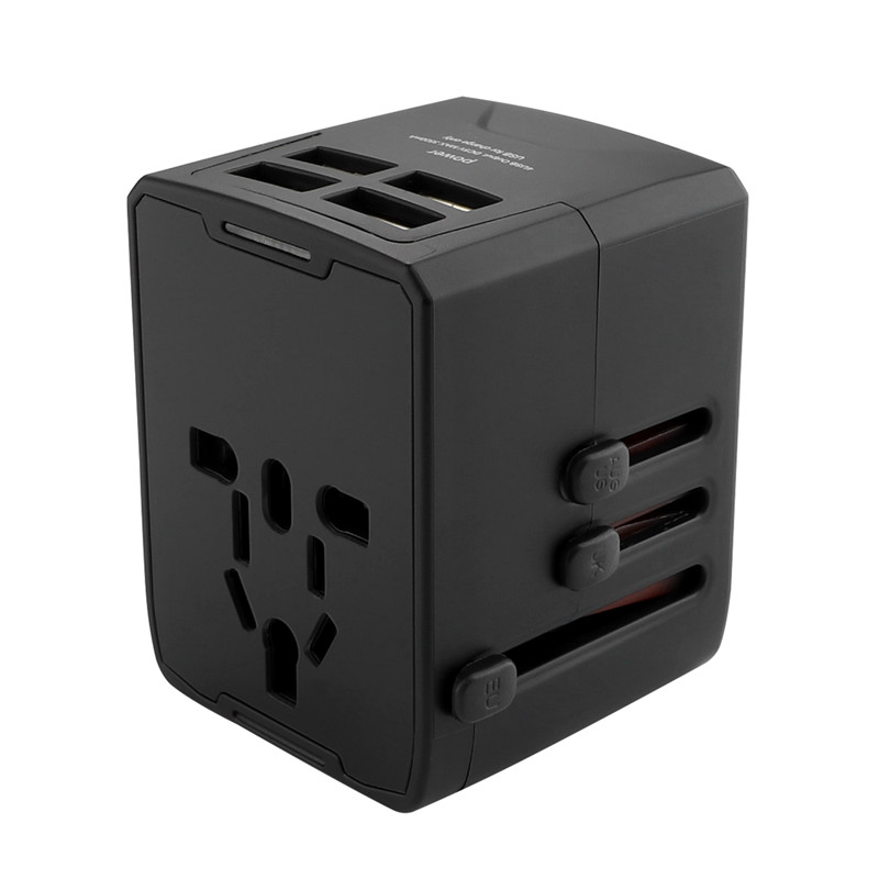 Adaptateur de prise d 'alimentation rtravel - International Travel - 4 ports USB, applicable à plus de 150 pays / régions - 220 volts - adaptateur de voyage C - G - I f UK eu - European (4 USB)