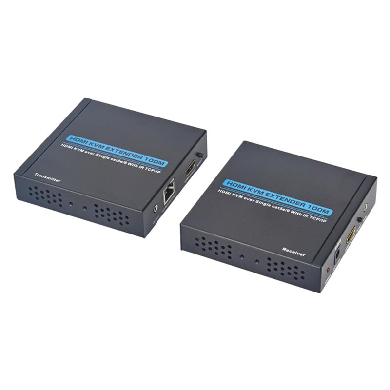 HDMI KVM extensible 100m over Single cat5e / 6 Supporting Full HD 1080p