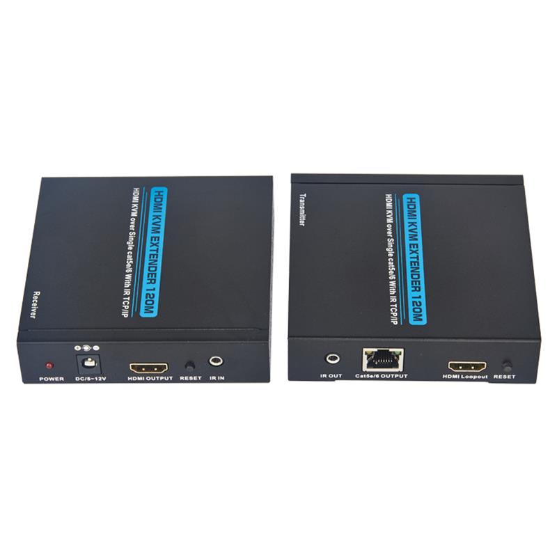 Extendeur KVM HDMI 100 m sur un seul support cat5e / 6 Full HD 1080P TCP / IP