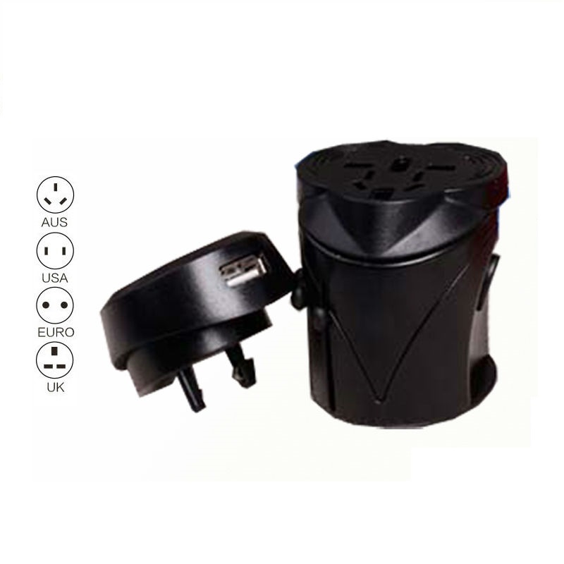 Rtravel World Universal Travel - PUG adapter, with USB POWER CONNECTION, applicable in Europe, Britain, USA, Australia