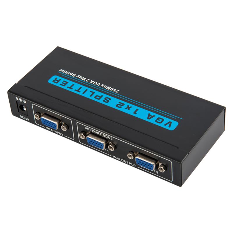 250MHz 2 voies VGA 1x2 Splitter Support 1080P