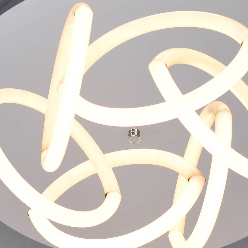 Plafonnier LED avec tube acrylique en arc