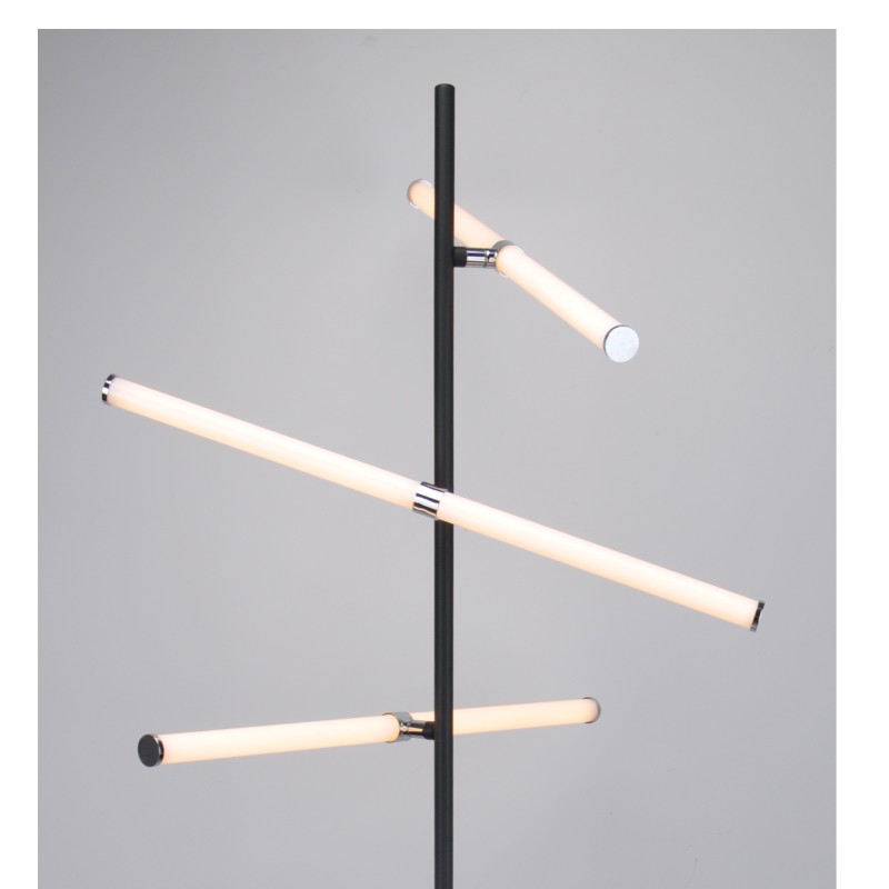 Lampe d 'atterrissage à del, avec trois tubes d' acrylique rotatifs