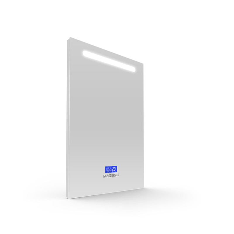 Miroir intelligent de salle de bains à del à paroi verticale avec Haut - parleur Bluetooth
