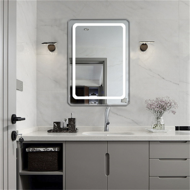 Hôtel de luxe décoratif fantaisie mur design moderne salle de bain LED miroir lumière