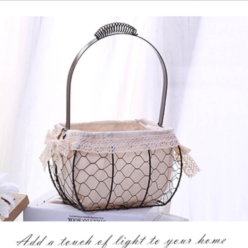 Panier en fil floral