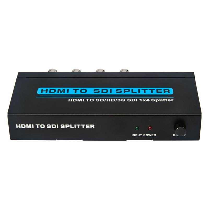 HDMI TO SD / HD / 3G SDI 1x4 SPLITTER Support 1080P