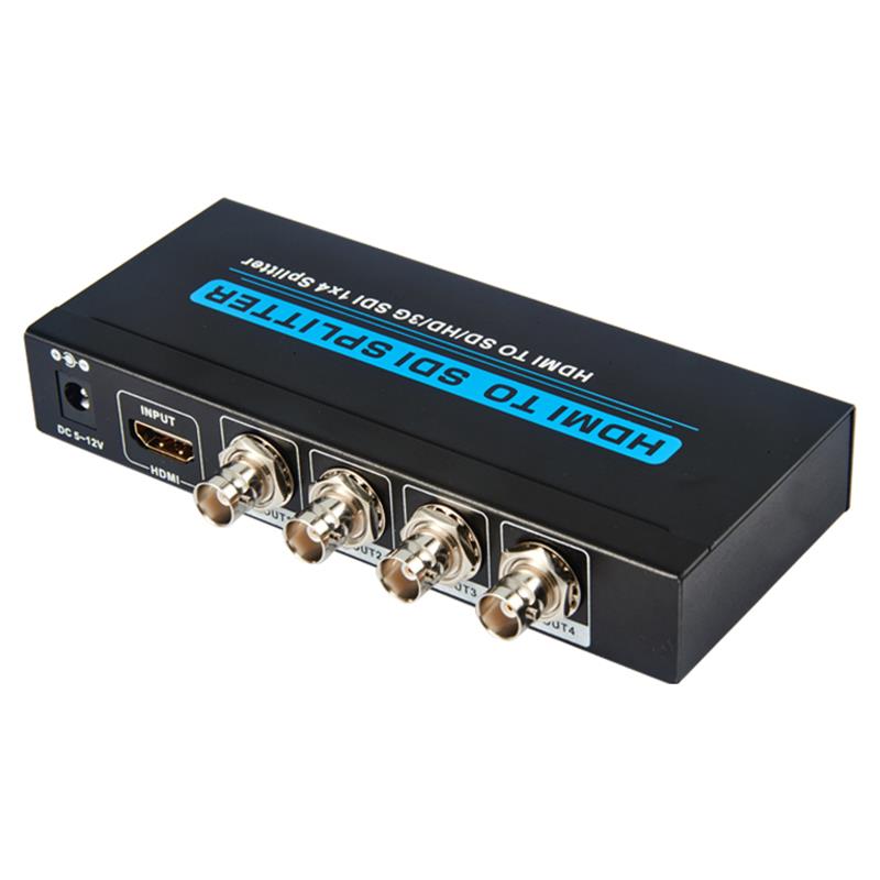 HDMI TO SD / HD / 3G SDI 1x4 SPLITTER Support 1080P