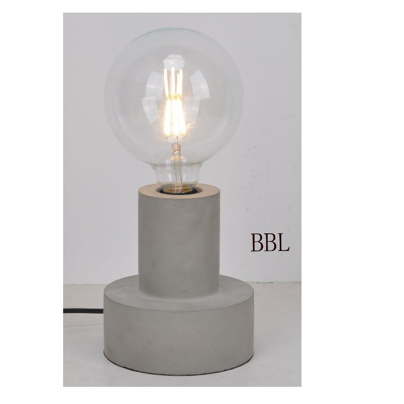 Lampe de table avec base en béton à 2 niveaux