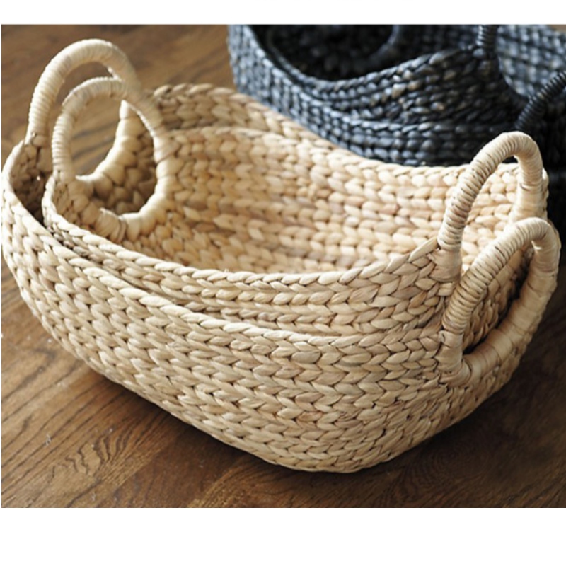 Plateau de service tissé ovale