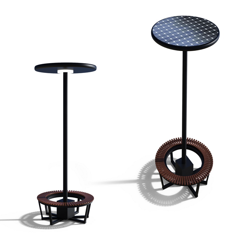 Le repos de station de charge de téléphone portable utilisent les sièges intelligents urbains de couleurs adaptées aux besoins du client