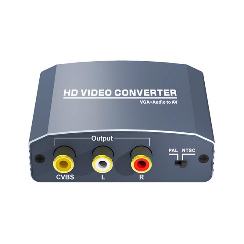Prise en charge du convertisseur audio / AV stéréo VGA + 1080P