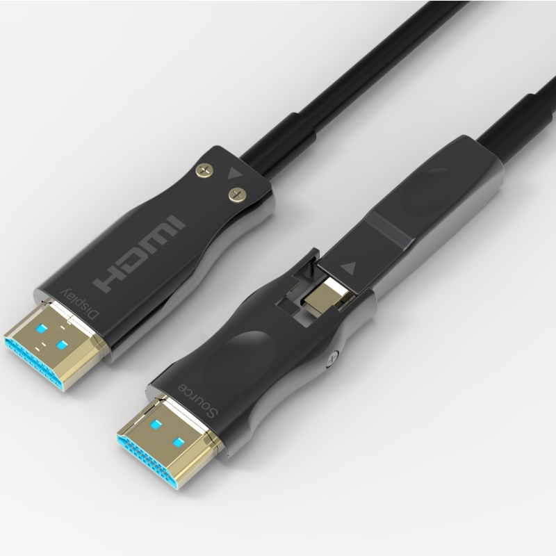 Câble optique AOC amovible à l 'extrémité source HDMI 2,0 - a - D, 15 mètres de long