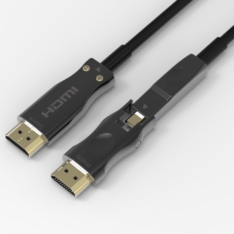 Câble optique AOC amovible à l 'extrémité source HDMI 2,0 - a - D, 15 mètres de long