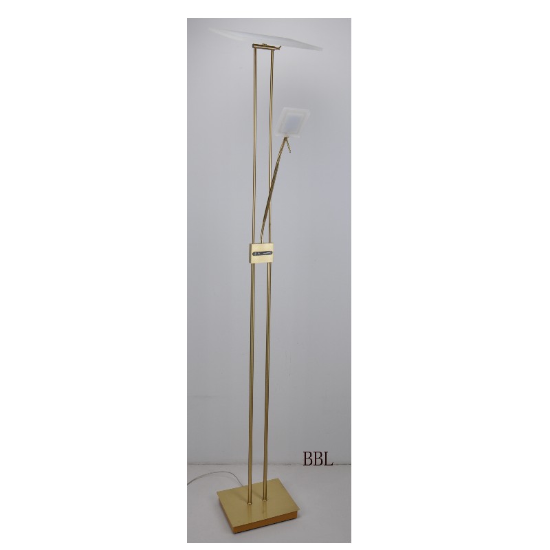 Lampadaire LED mère et fils avec variateur tactile sur le corps de la lampe