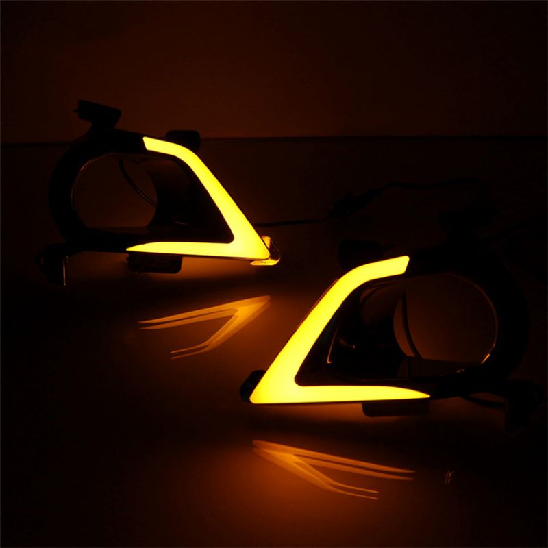 Feu de circulation diurne pour Toyota Innova 2015 ~ 2017, feu antibrouillard pour Toyota Innova 2015 ~ 2017 DRL