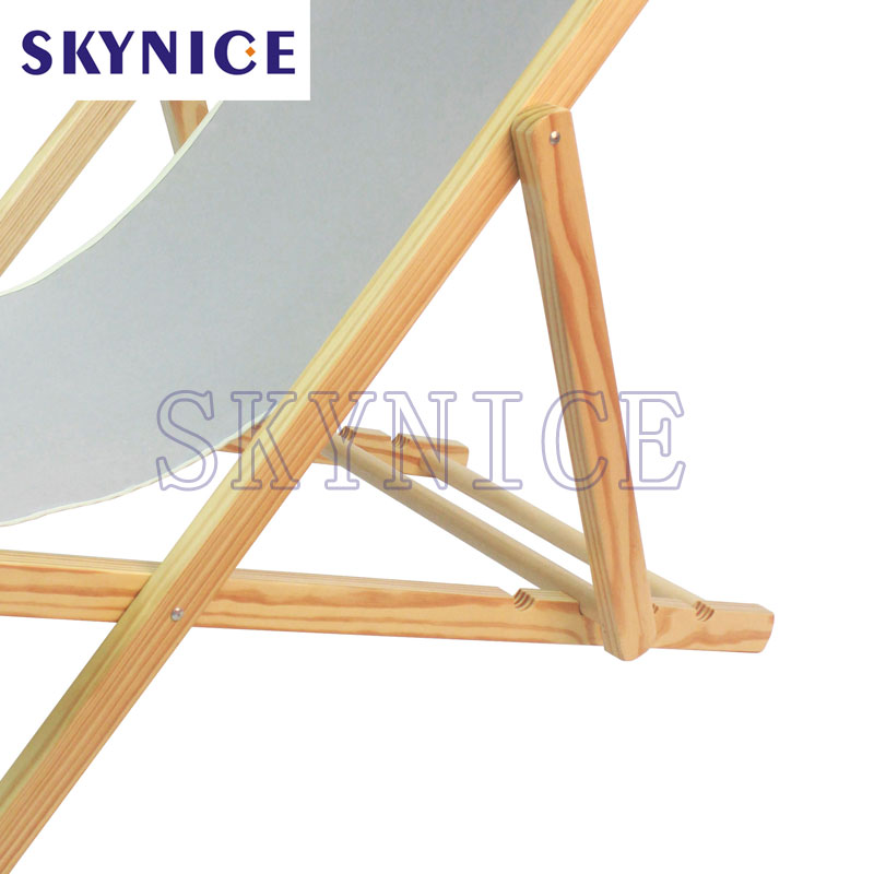 Chaises de plage en bois portables pliables faciles