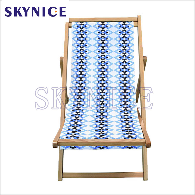 Chaise de plage de jardin pliante extérieure en bois pour terrasse de pêche