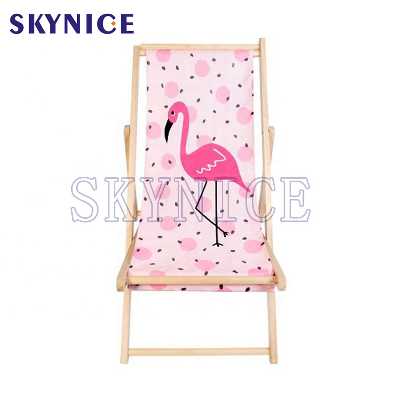 Chaise de plage en bois pour jardin