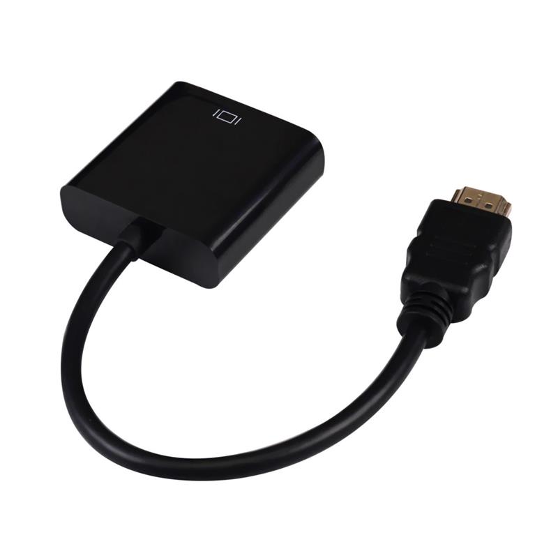 Câble HDMI vers VGA 15 cm 1080P Couleur Blanc \/ Noir