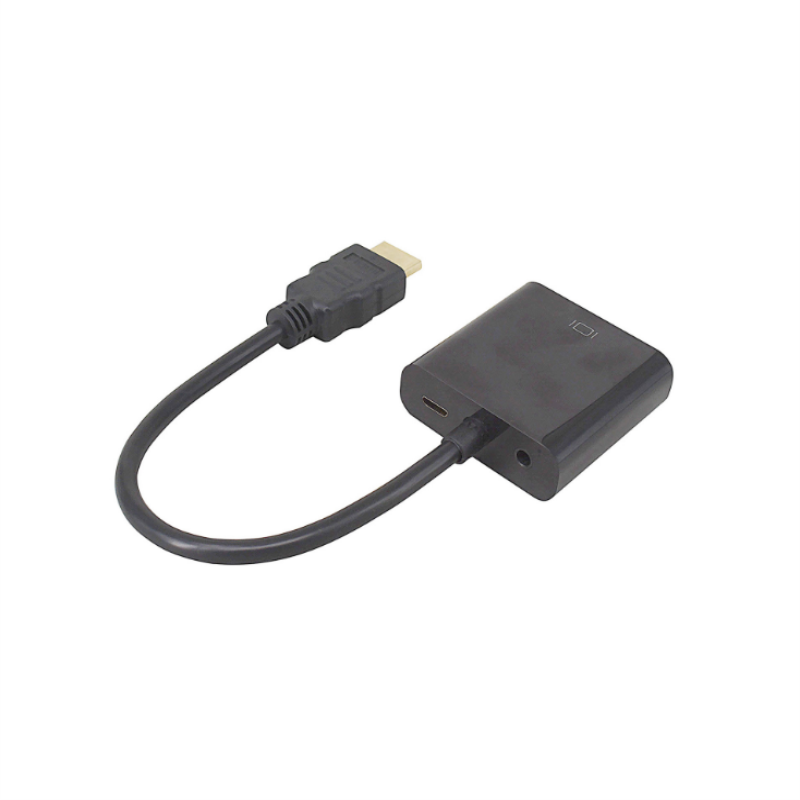 1080p - HDMI à VGA - 15 cm, 3,5 mm audio, mini - USB chargement