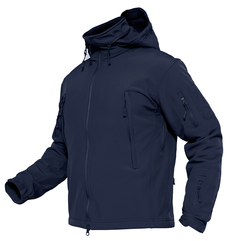 Hommes tactique Softshell Jakcet hommes armée vêtements imperméable personnalisé pour l'hiver chapeau détachable