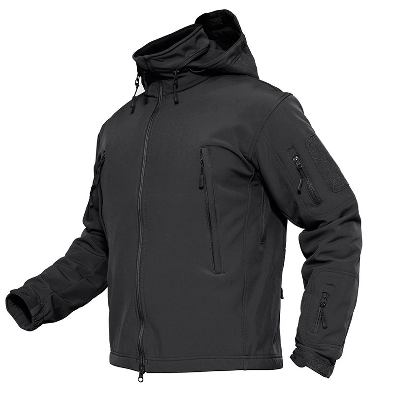 Hommes tactique Softshell Jakcet hommes armée vêtements imperméable personnalisé pour l'hiver chapeau détachable