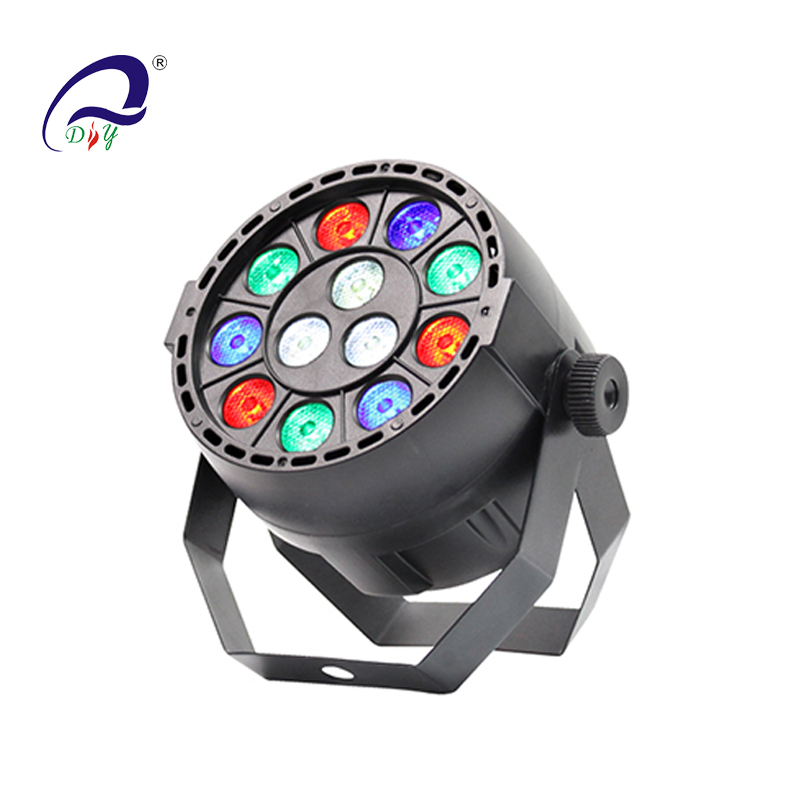 PL99 12PCS Mini LED Par Light avec corps en plastique pour disco
