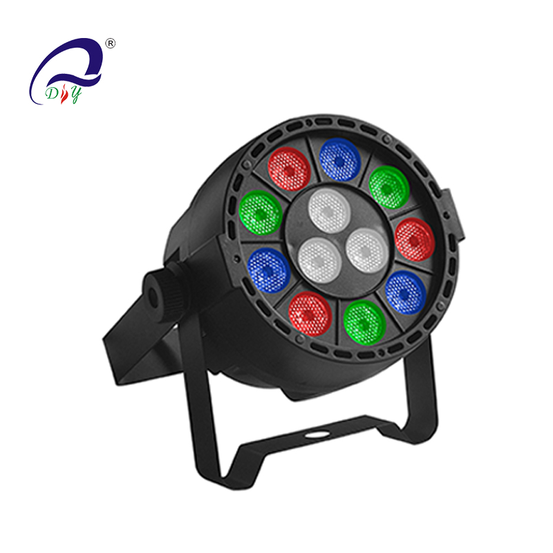 PL99 12PCS Mini LED Par Light avec corps en plastique pour disco