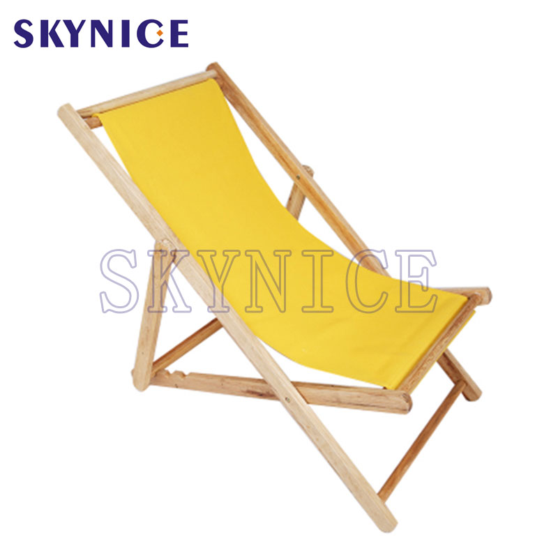 Chaise de plage en bois massif