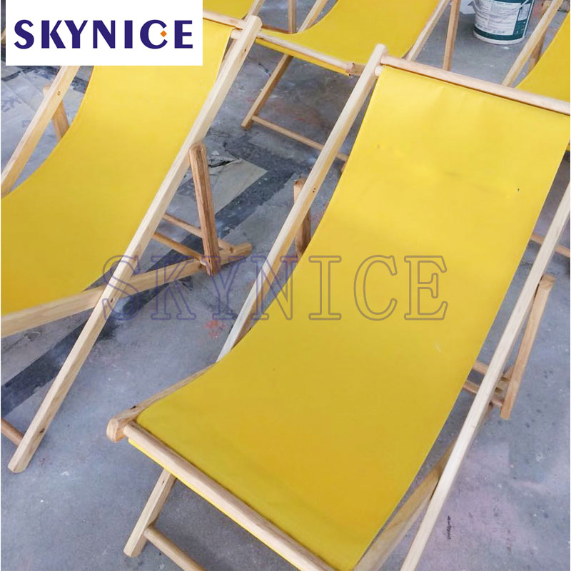 Chaise de plage en bois massif
