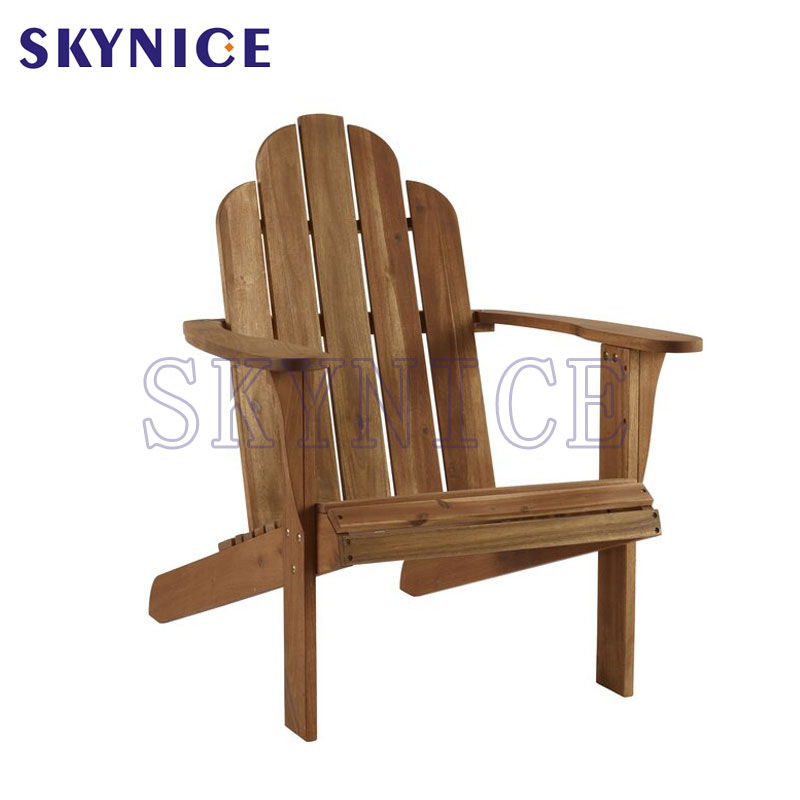 Chaise Adirondack en bois de jardin extérieur