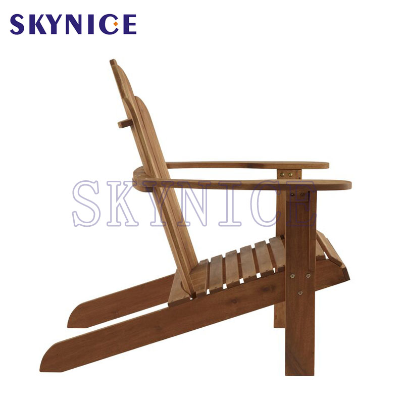 Chaise Adirondack en bois de jardin extérieur