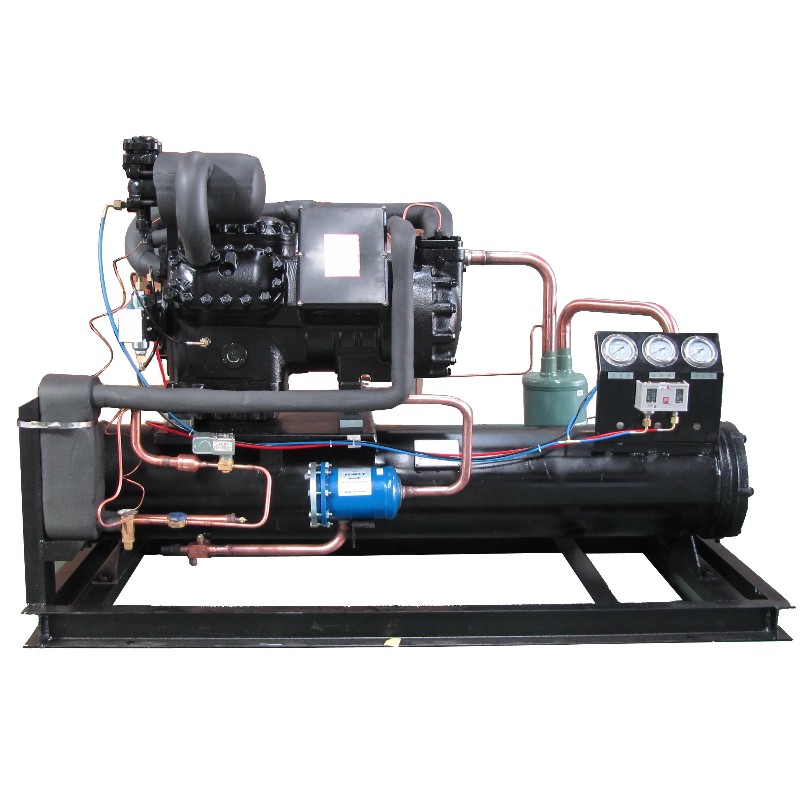 Unité de condensation par refroidissement par air et eau avec compresseur de réfrigération secondaire de série 6T