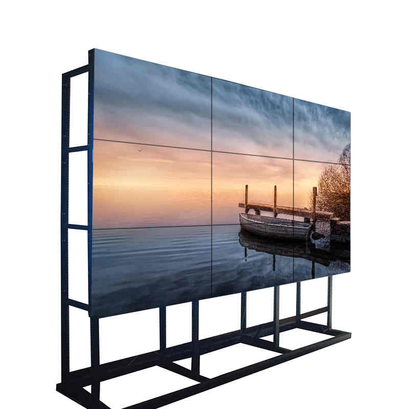 55 pouces 0,88 mm lunette 500 NIT LG LCD murs vidéo système d'affichage du moniteur pour le centre de commande, centre commercial, salle de contrôle de la chaîne de magasins