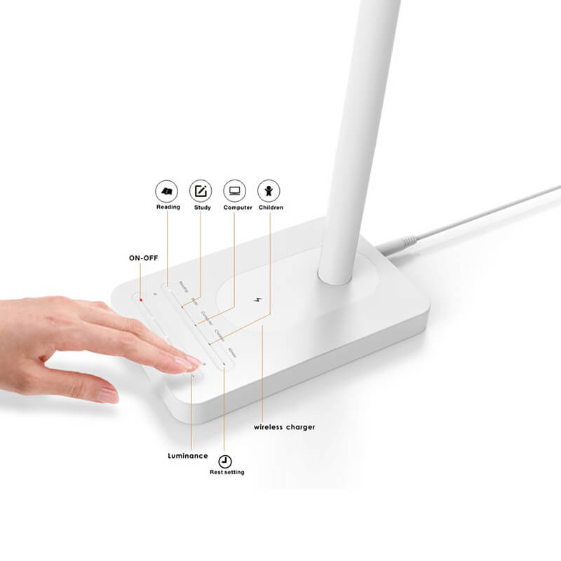 Chargeur Radio rapide pour lampe de table à del