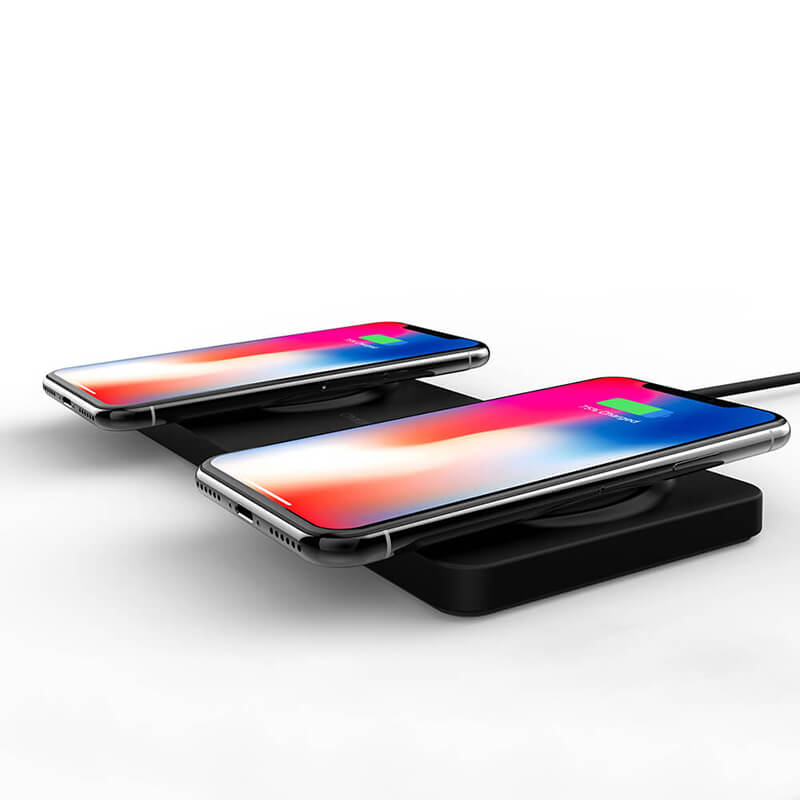 Double chargeur rapide sans fil QI 10 W