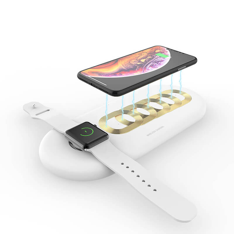 Station de charge sans fil 3 en 1 (pour IPhone, Airpods et Apple Watch)