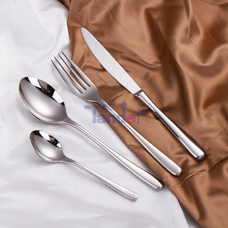 Modern Silver inoxydable steel high - quality argenterie can use again Wedding Kit