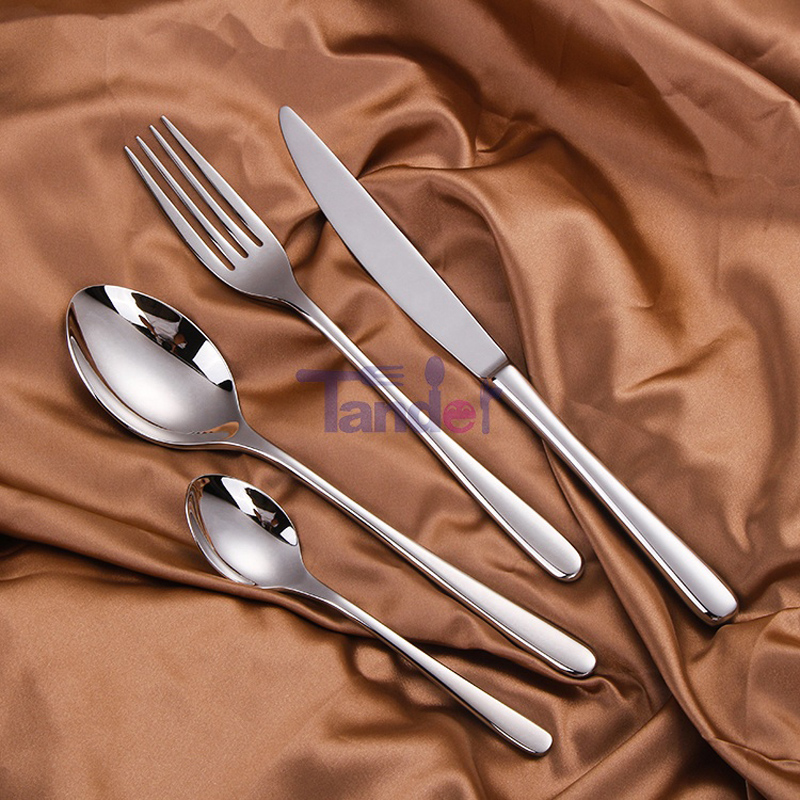 Modern Silver inoxydable steel high - quality argenterie can use again Wedding Kit