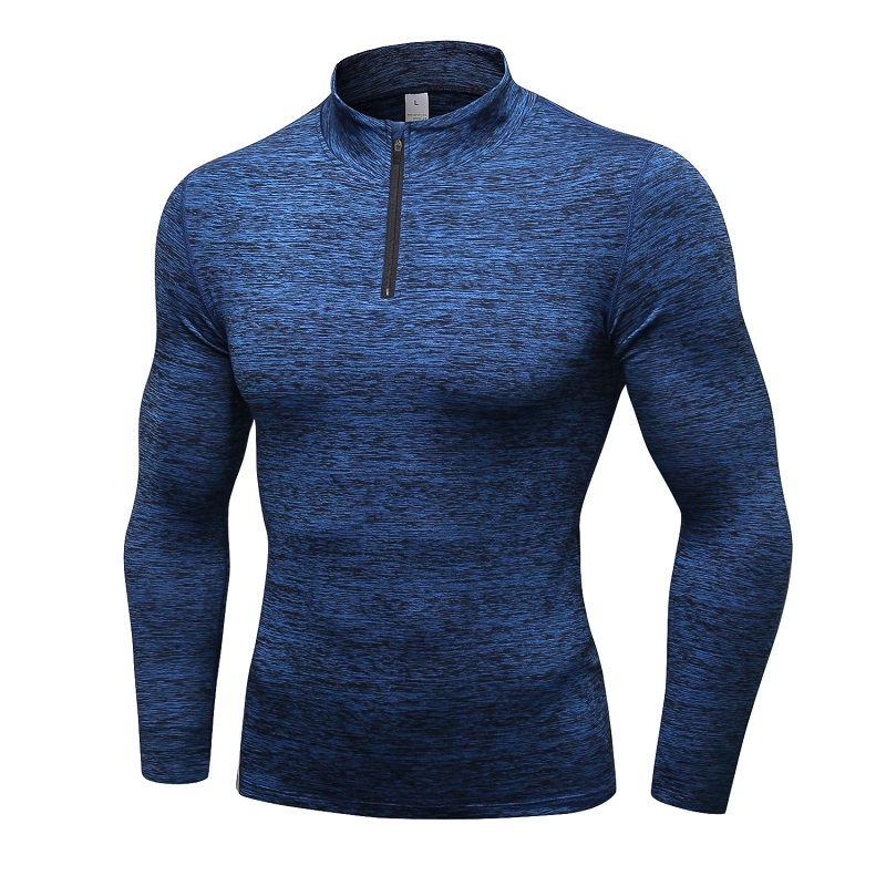 Meilleure qualité à manches longues Stripe Hommes Casual Workout Tops Quantité Polyester / Spandex OEM Anti China Technics Style