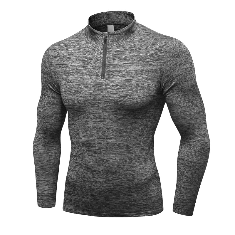 Meilleure qualité à manches longues Stripe Hommes Casual Workout Tops Quantité Polyester / Spandex OEM Anti China Technics Style