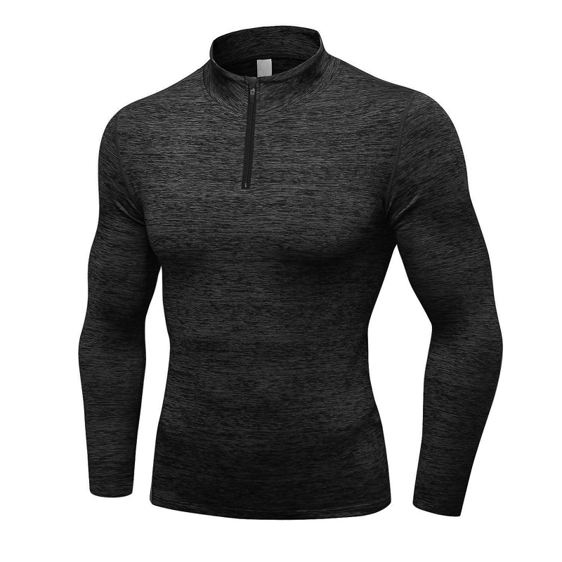 Meilleure qualité à manches longues Stripe Hommes Casual Workout Tops Quantité Polyester / Spandex OEM Anti China Technics Style