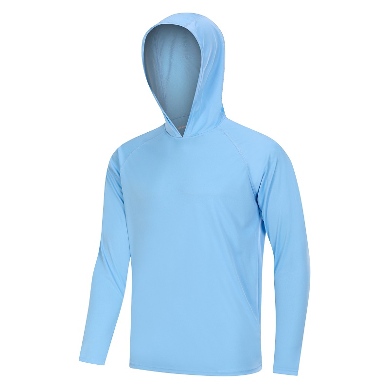 Personnaliser UPF 50+ T-shirt à capuche de protection solaire pour hommes