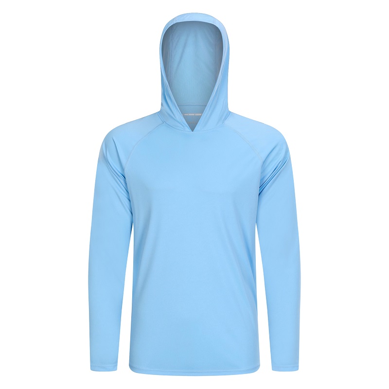 Personnaliser UPF 50+ T-shirt à capuche de protection solaire pour hommes